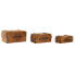 Фото #1 товара Ящики для хранения Home ESPRIT Genuine Натуральная древесина ели 38 x 24 x 20 cm 3 Предмета