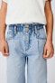 Darted culotte jeans