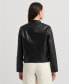 Фото #2 товара Women's Leather Moto Jacket