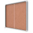 Фото #3 товара NOBO Premium Plus 27xA4 Sheets Interior Cork Surface Display Case With Sliding Door