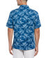 Фото #2 товара Men's Regular-Fit Textured Palm Tree Short-Sleeve Shirt