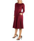 ფოტო #3 პროდუქტის Women's Midi Length Fit and Flare Dress