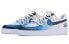 Фото #3 товара 【定制球鞋】 Nike Air Force 1 Low 空军一号 CS 解构鞋带 青莲 手绘喷绘 低帮 板鞋 男款 白蓝 / Кроссовки Nike Air Force CW2288-111