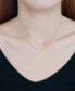 ფოტო #2 პროდუქტის Cubic Zirconia Open Circle Pendant Necklace, 16" + 2" extender, Created for Macy's