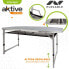 AKTIVE Height Adjustable Folding Camping Table With Mesh
