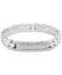 ფოტო #2 პროდუქტის Men's Diamond (1/5 ct. t.w.) ID Bracelet in Stainless Steel