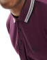 Фото #3 товара BOSS Green Pilsy long sleeve polo in maroon