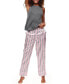 ფოტო #2 პროდუქტის Women's Alania Pajama Tank & Pants Set