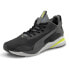 Фото #2 товара Puma Softride Rift Tech Ripstop Lace Up Mens Black Sneakers Casual Shoes 194381