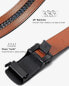 Фото #6 товара BOSTANTEN Men's Leather Belt with Automatic Ratchet Buckle, Business Suit Belt, Width 35 mm, Adjustable Size