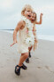Фото #4 товара Платье с вышивкой «море» из кружева кроше ZARA
