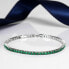 Tesori SAIW105 luxury silver tennis bracelet