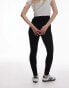 Фото #4 товара Topshop Petite high waisted legging in black