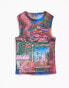 Фото #4 товара ASOS DESIGN PRIDE genderless tank vest in printed mesh