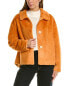 Adrienne Landau Fuzzy Jacket Women's Orange L