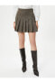 Фото #12 товара Юбка женская Koton - Мини юбка с плиссировкой