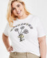 Фото #3 товара Trendy Plus Size Woodstock Graphic Print T-Shirt