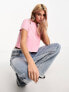 Фото #2 товара Calvin Klein Jeans cutout baby t-shirt in pink - exclusive to ASOS