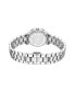 ფოტო #3 პროდუქტის Women's Cristal Spectra Silver-Tone Stainless Steel Diamond Watch, 28mm