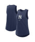 Women's Navy New York Yankees Legacy Icon High Neck Fashion Tank Top