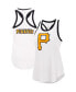 Фото #2 товара Women's White Pittsburgh Pirates Tater Tank Top