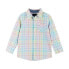 Andy & Evan Toddler Boys Poplin Buttondown Multicolored, Size 4T.