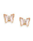 ფოტო #1 პროდუქტის Faux Stone Butterfly Stud Earrings