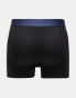 Jack & Jones 3 pack contrast waistband trunk in black Черный, S - W30 - фото #2