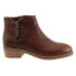 Softwalk Roselle S2256-200 Womens Brown Narrow Leather Ankle & Booties Boots 9 - фото #1