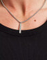 Фото #4 товара Faded Future silver stone bar necklace in silver