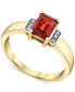 ფოტო #1 პროდუქტის Rhodolite Garnet (1-1/4 ct. t.w.) & Diamond (1/20 ct. t.w.) Ring in 14k Gold