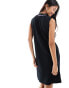 Fred Perry x Amy Winehouse sleeveless t-shirt dress in black Черный, 36 - фото #4