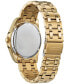 ფოტო #3 პროდუქტის Eco-Drive Men's Peyten Gold-Tone Stainless Steel Bracelet Watch 41mm