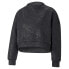 Фото #1 товара Puma Fashion Luxe Embossed Crew Neck Sweatshirt Womens Black 52238901