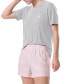ფოტო #8 პროდუქტის Women's 2-Pc. T-Shirt & Boxer Pajamas Set