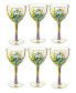 Фото #1 товара Recycled Hand Blown Mexican Wine Glasses, Set of 6 8