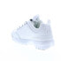 Фото #6 товара Fila Disruptor II Metallic Accent Womens White Lifestyle Sneakers Shoes 6.5