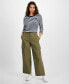 Фото #1 товара Women's Solid Modern Wide-Leg Cargo Pants