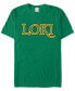 Фото #1 товара Marvel Men's Comic Collection Classic Loki Logo Short Sleeve T-Shirt