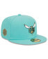 Фото #1 товара Men's Turquoise Charlotte Hornets 2023/24 City Edition Alternate 59FIFTY Fitted Hat