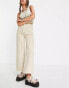 Фото #2 товара Weekday Ace high waist wide leg jeans in beige