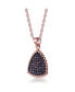 Фото #3 товара Sterling Silver Cubic Zirconia Triangle Shaped Pendant