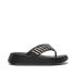 Фото #2 товара Women's F-Mode Woven-Leather Flatform Toe-Post Sandals