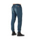 Фото #2 товара Men's Premium Knit Denim Jogger Jeans Drop Crotch Whisker Zipper Pockets