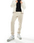 Фото #1 товара Bershka basic joggers in light beige