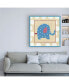 Фото #3 товара Chariklia Zarris Katherines Elephant Childrens Art Canvas Art - 36.5" x 48"
