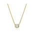 Фото #1 товара Round Cut, White, Gold-Tone Imber Pendant Necklace