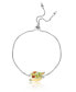 Фото #1 товара The Child Silver Plated Lariat Bracelet