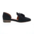 Фото #1 товара Diba True Neat Freak 11225 Womens Black Leather Slip On Loafer Flats Shoes 7