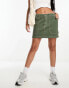 Фото #4 товара Mango cargo detail skirt in light green